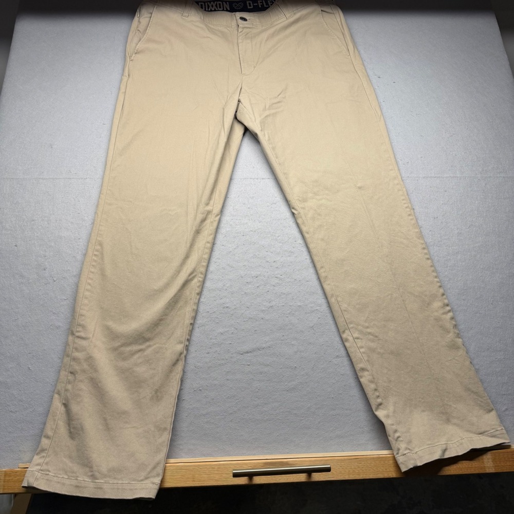 Dixxon Flannel Co Pants Mens 38x34 Tan D-Flexx Chino Twill Workwear Trousers